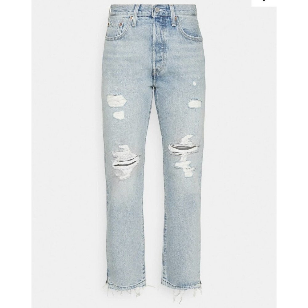 Levi's 501 denim
button fly Jeans side split Straight leg size 32 × 30 Revolve - Picture 9 of 13